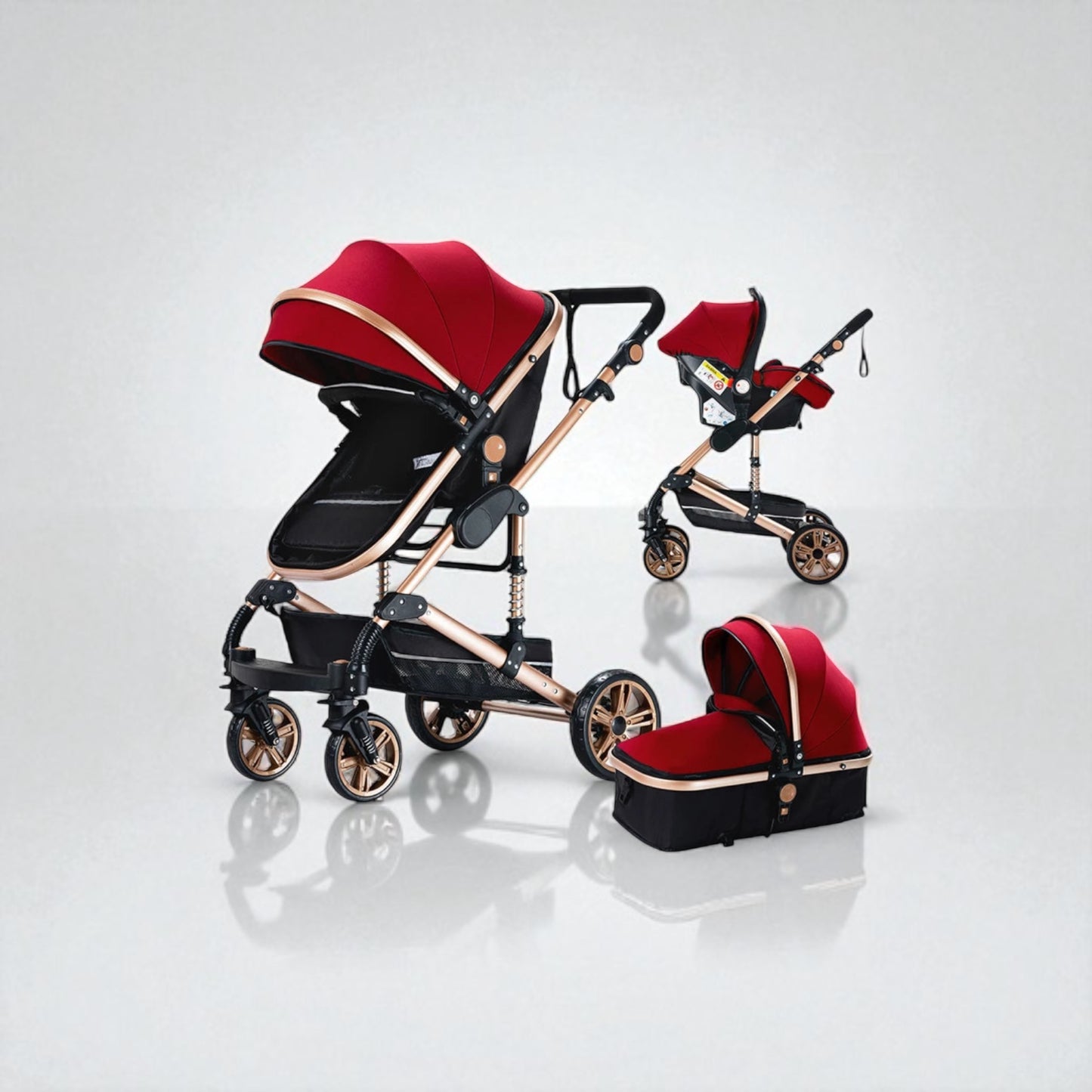 Poussette 2 en 1 Stella – Landau combiné et poussette compacte, élégante et pratique