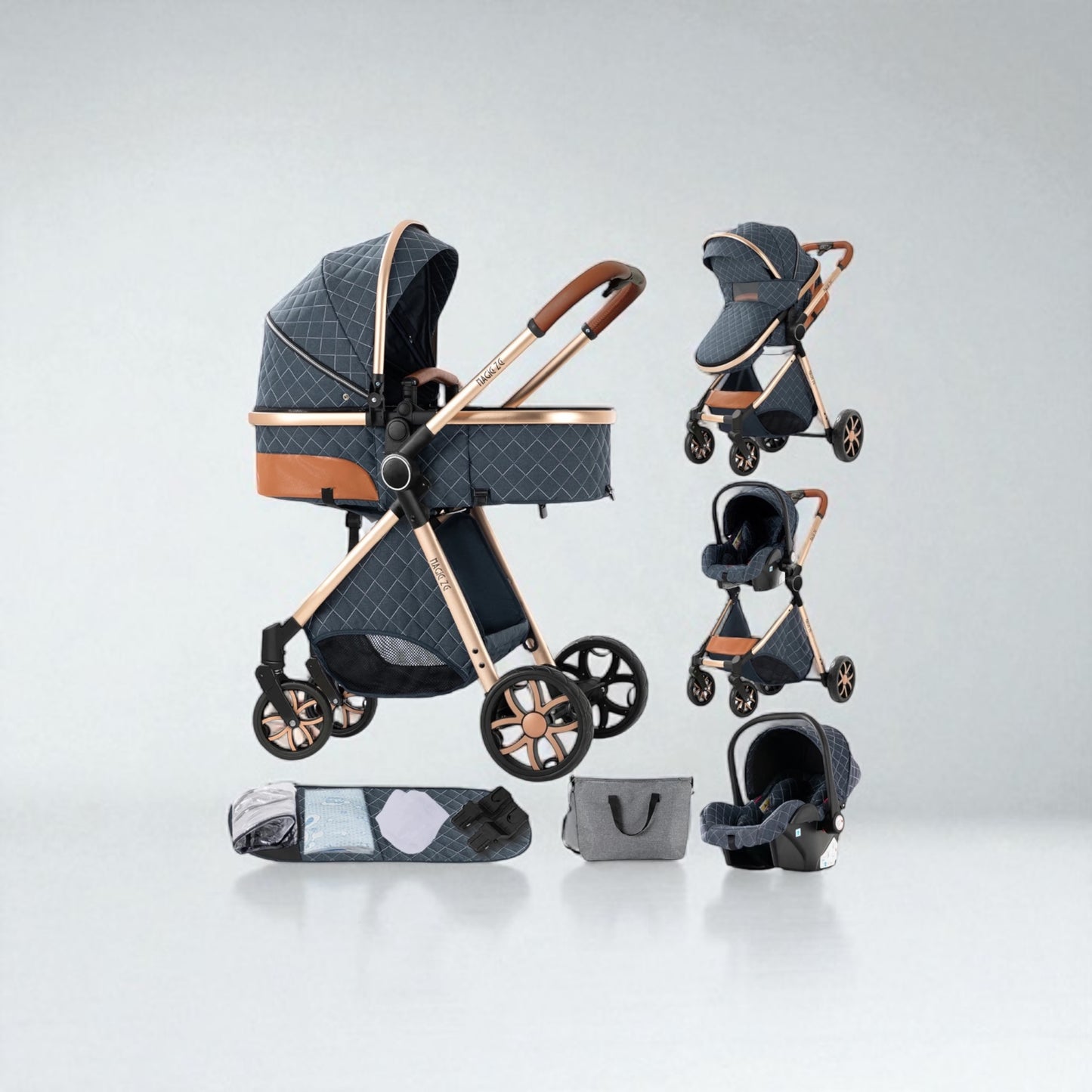 Poussette 3 en 1 Nova – Évolutive, compacte et tout terrain dès la naissance