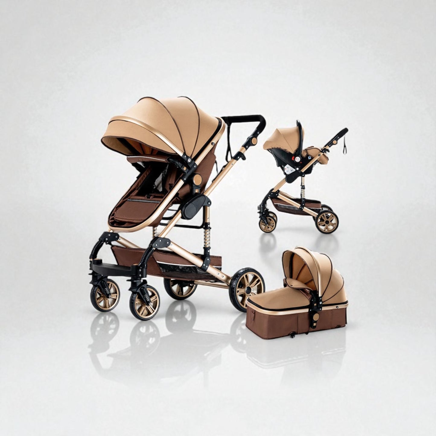 Poussette 2 en 1 Stella – Landau combiné et poussette compacte, élégante et pratique