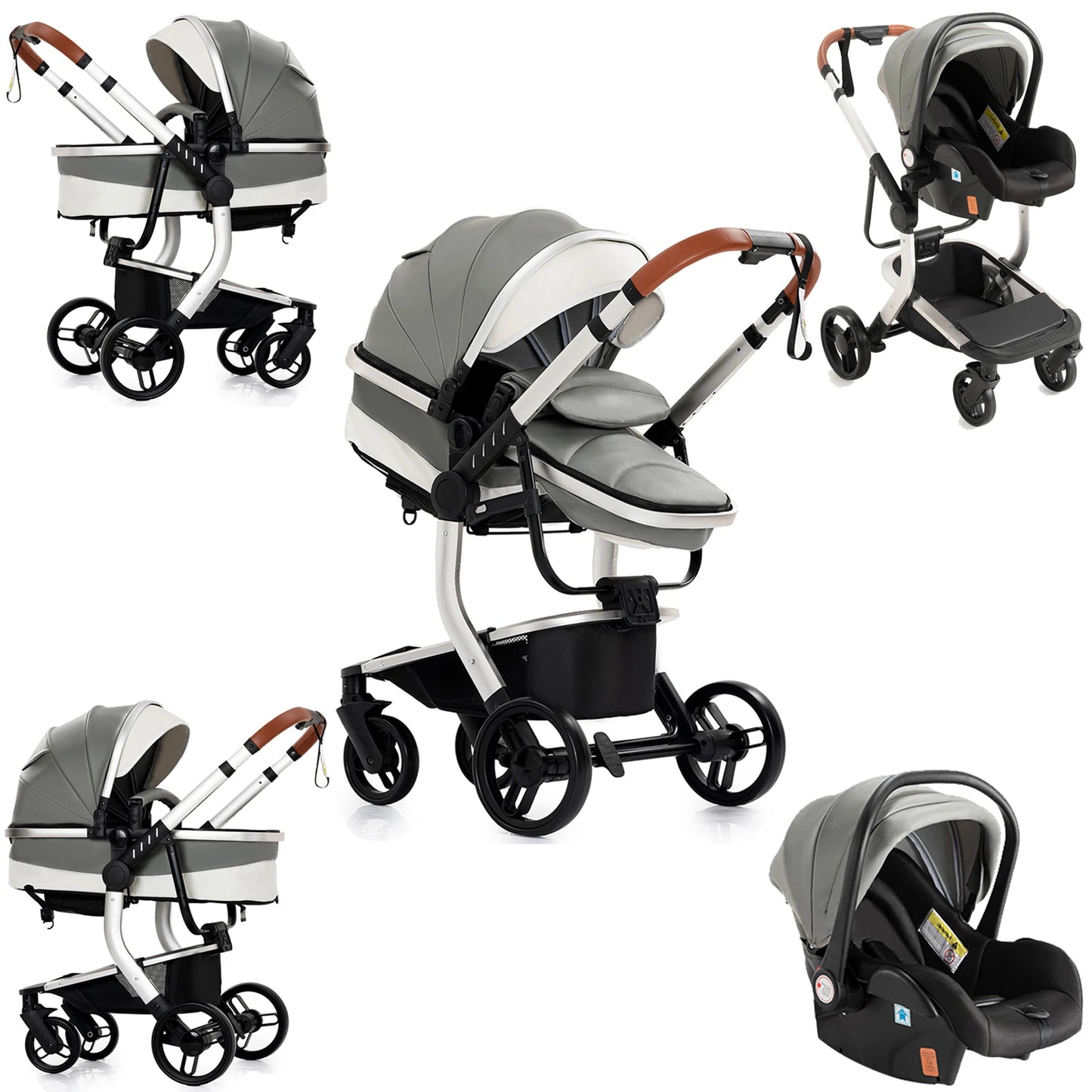 Poussette 3 en 1 Oria – Trio compacte, confortable et tout terrain