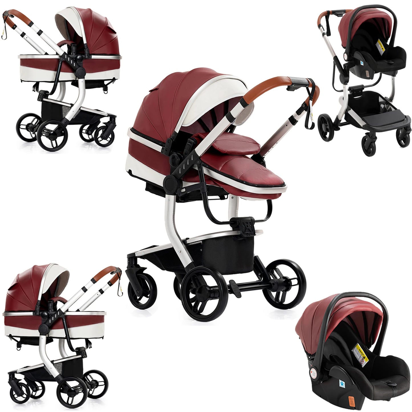 Poussette 3 en 1 Oria – Trio compacte, confortable et tout terrain