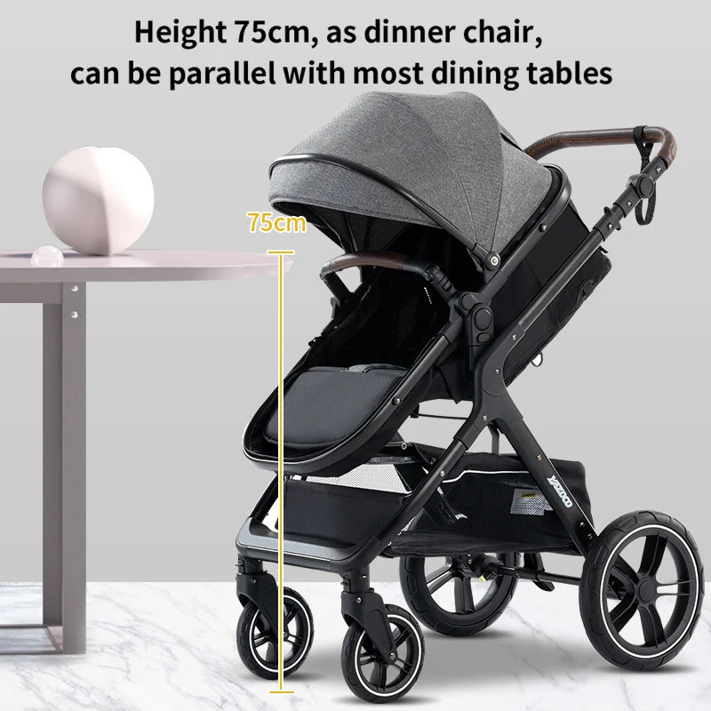 Poussette 3 en 1 Alma – Trio élégante, pliable et tout terrain