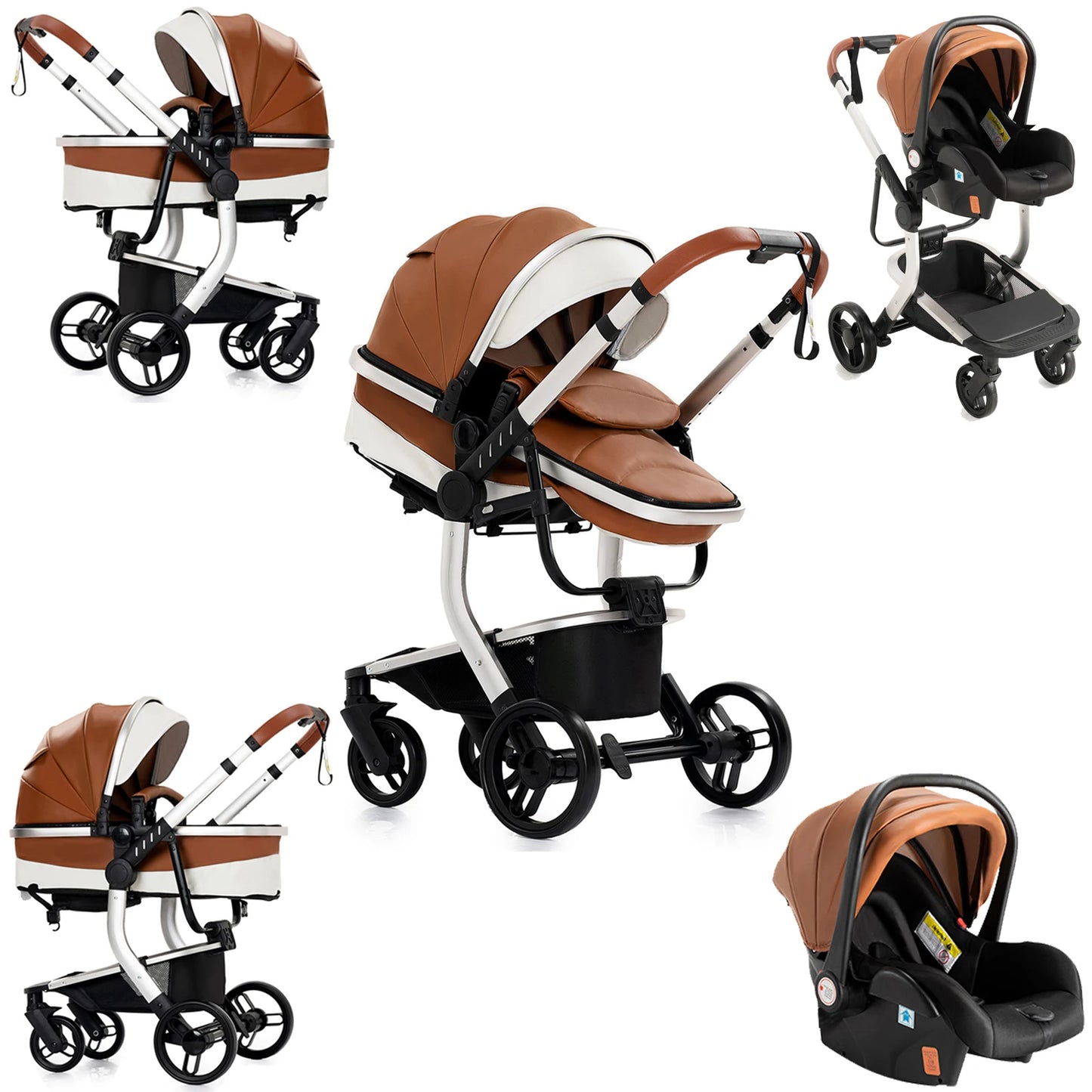 Poussette 3 en 1 Oria – Trio compacte, confortable et tout terrain