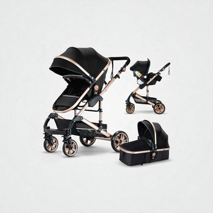 Poussette 2 en 1 Stella – Landau combiné et poussette compacte, élégante et pratique