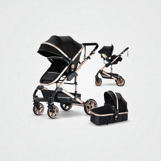 Poussette 2 en 1 Stella – Landau combiné et poussette compacte, élégante et pratique
