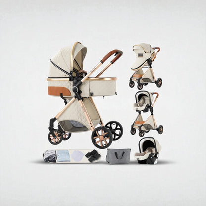 Poussette 3 en 1 Nova – Évolutive, compacte et tout terrain dès la naissance