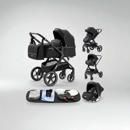 Poussette 3 en 1 Eolia – Trio confortable, évolutive et tout-terrain