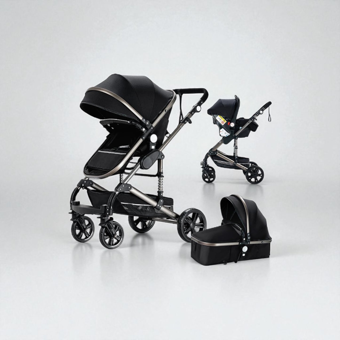 Poussette 2 en 1 Stella – Landau combiné et poussette compacte, élégante et pratique