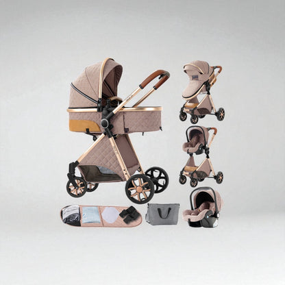 Poussette 3 en 1 Nova – Évolutive, compacte et tout terrain dès la naissance