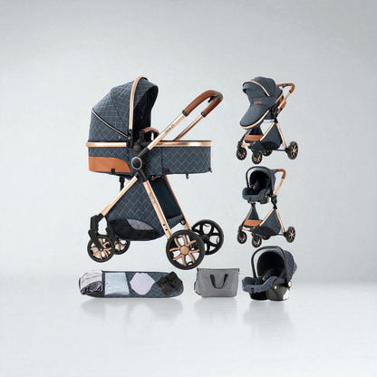 Poussette 3 en 1 Nova – Évolutive, compacte et tout terrain dès la naissance