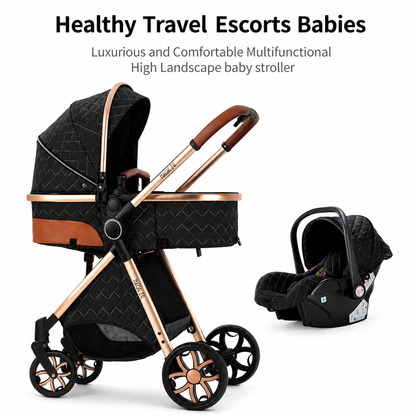 Poussette 3 en 1 Nova – Évolutive, compacte et tout terrain dès la naissance