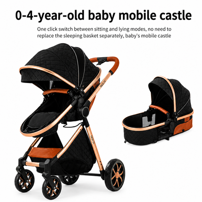 Poussette 3 en 1 Nova – Évolutive, compacte et tout terrain dès la naissance