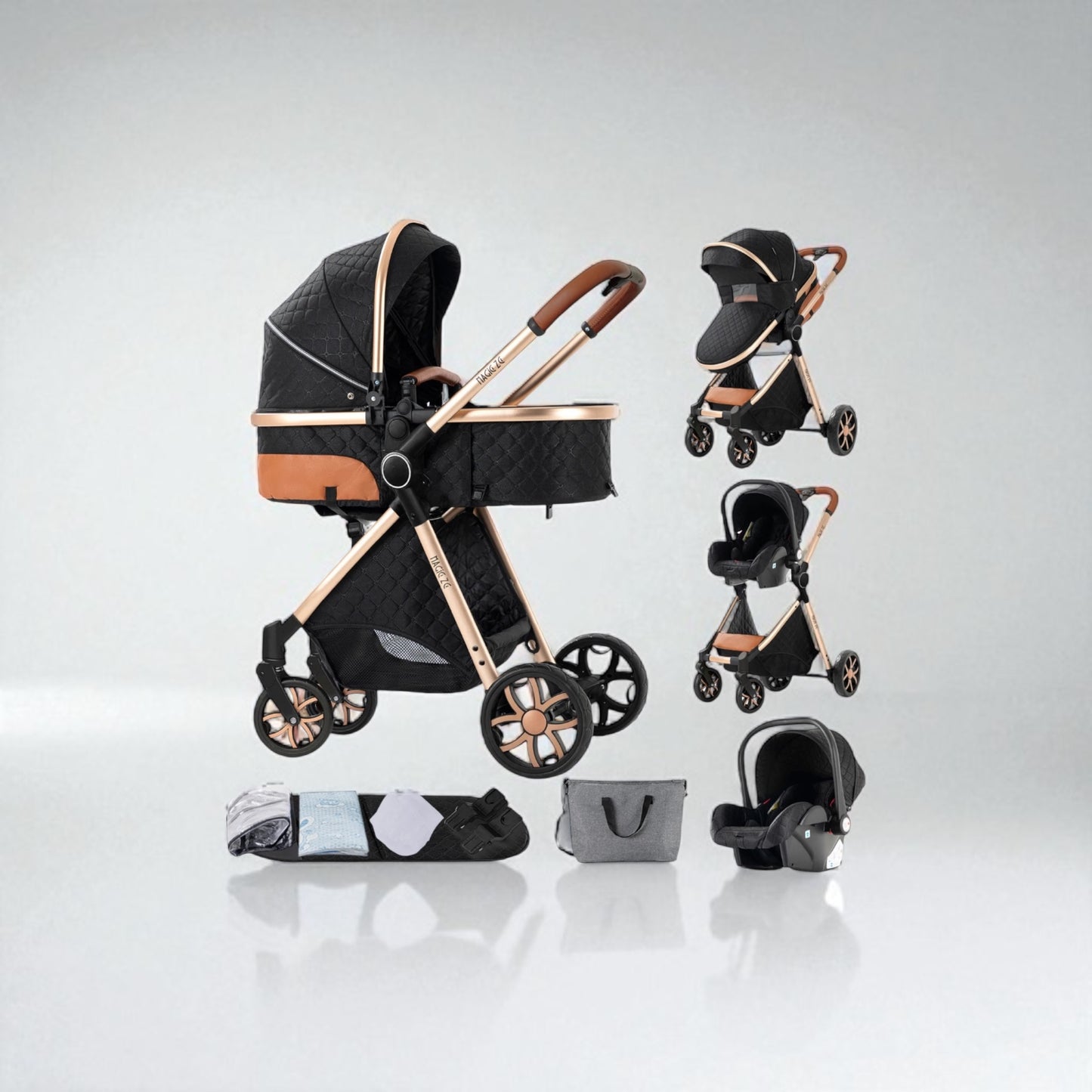 Poussette 3 en 1 Nova – Évolutive, compacte et tout terrain dès la naissance