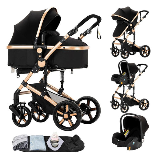 Poussette 2 en 1 Luna – Landau et poussette combinée, compacte et élégante