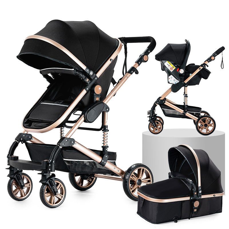 Poussette 2 en 1 Stella – Landau combiné et poussette compacte, élégante et pratique