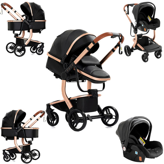 Poussette 3 en 1 Oria – Trio compacte, confortable et tout terrain