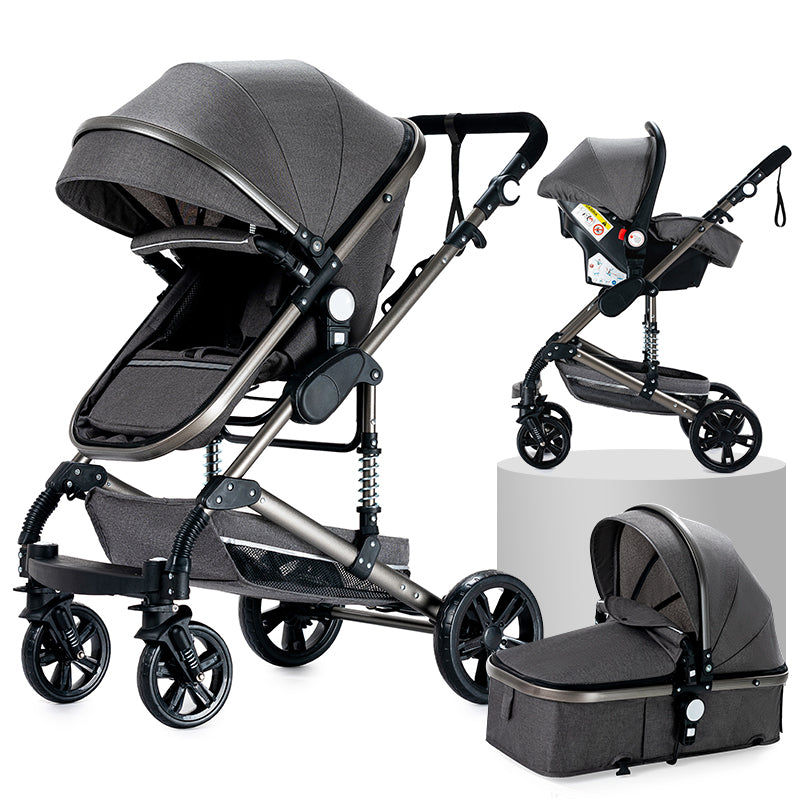 Poussette 2 en 1 Stella – Landau combiné et poussette compacte, élégante et pratique