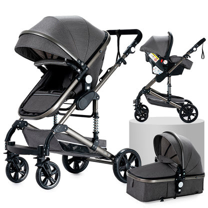Poussette 2 en 1 Stella – Landau combiné et poussette compacte, élégante et pratique