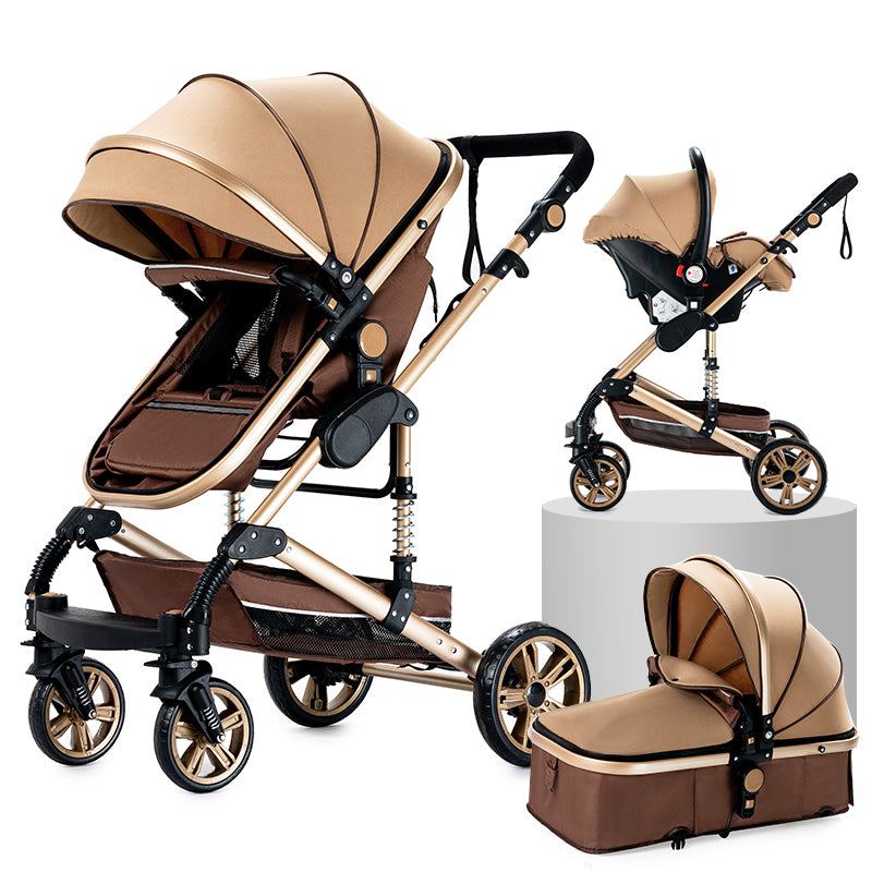 Poussette 2 en 1 Stella – Landau combiné et poussette compacte, élégante et pratique
