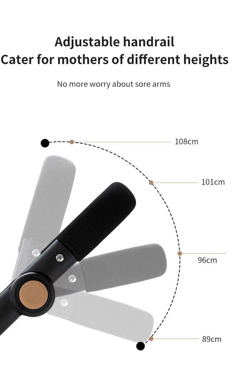 Poussette 3 en 1 Alma – Trio élégante, pliable et tout terrain
