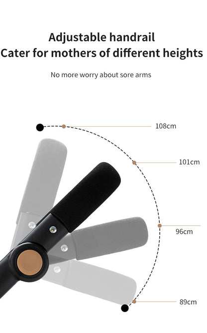 Poussette 3 en 1 Alma – Trio élégante, pliable et tout terrain
