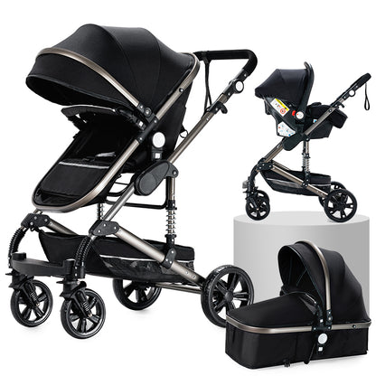Poussette 2 en 1 Stella – Landau combiné et poussette compacte, élégante et pratique