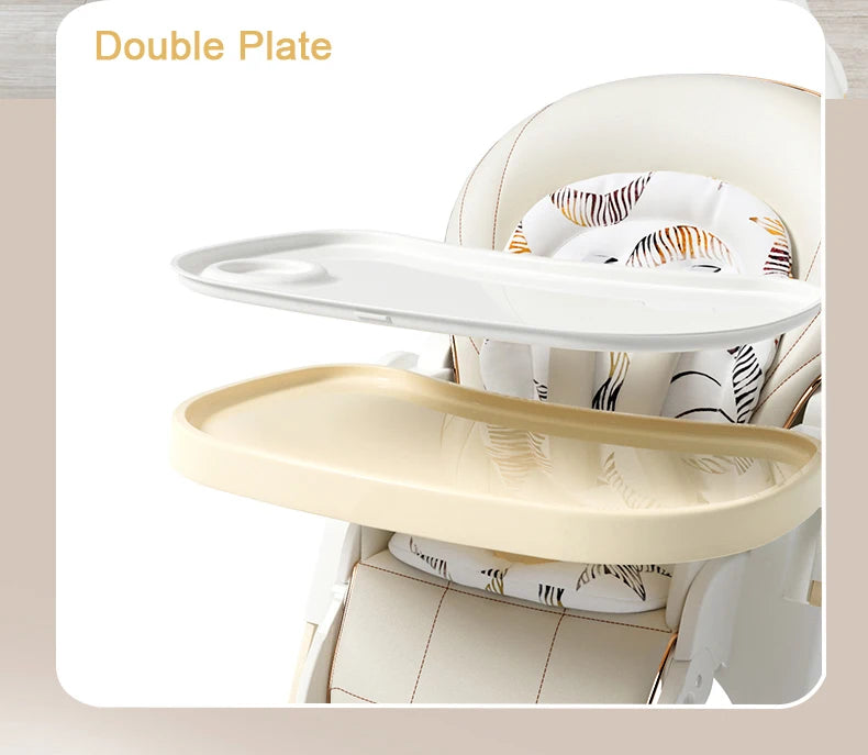 Chaise haute évolutive 3 en 1 – Confortable, pliable et inclinable dès la naissance