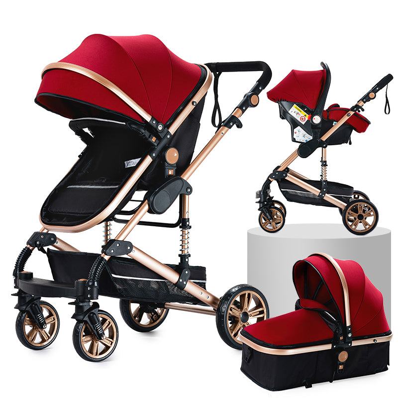 Poussette 2 en 1 Stella – Landau combiné et poussette compacte, élégante et pratique